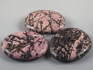 rhodonite, palm stone